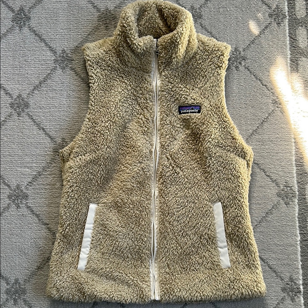 Patagonia Tan Fleece Vest